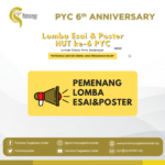 Publikasi desain Pengumuman juara lomba paper, esai, poster